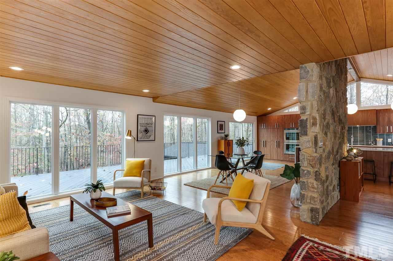 3200 Doubleday Place - Modernist Home of the Month at Hillman Real Estate Group Living Area and Patio