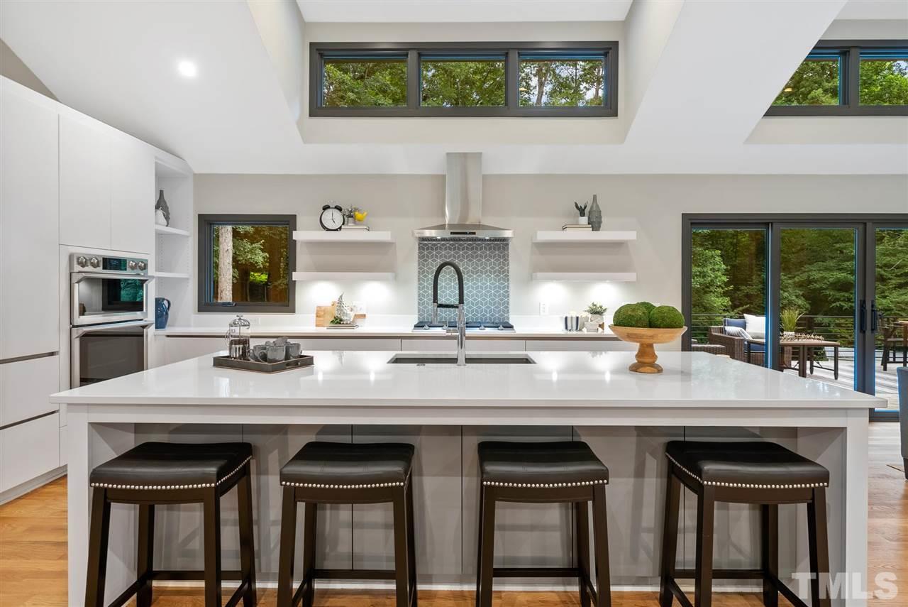 Hillman Real Estate Group's Modernist Home of the Month- 5406 Parkwood Drive Raleigh Kitchen
